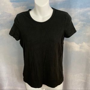 Old Navy Black Stretchy Tee Rayon/Spandex Sz Small